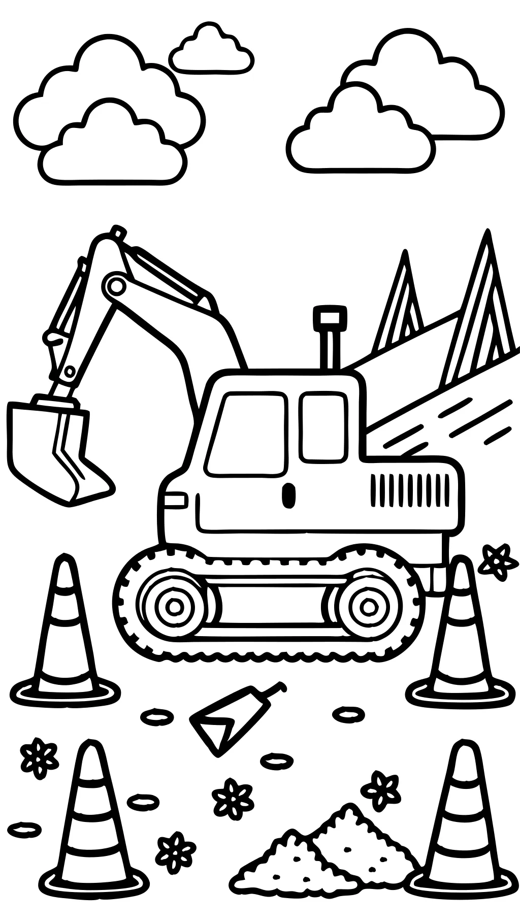 coloring pages digger